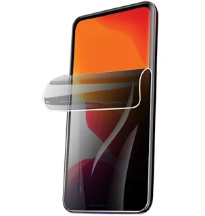 Folie de protectie Apple iPhone 14 Pro, Matte Privacy Ceramic, margini negre