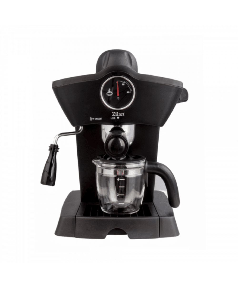 Espressor manual, putere 800W, capacitate 240ml, indicator de temperatura, negru / ZLN 2854