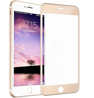 Folie sticla Apple iPhone 7/8/SE2, Full Glue, margini aurii