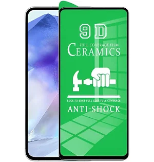 Folie protectie Huawei P Smart Z, Matte Ceramic Privacy, margini negre