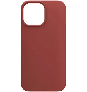 Husa Apple iPhone 13, Luxury Silicone, catifea in interior, rosu burgundy