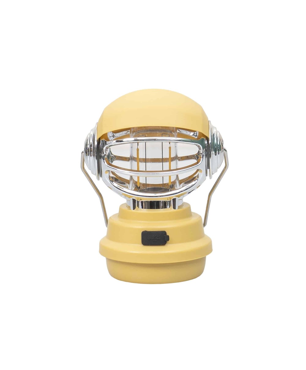 Felinar model robotel, 3 moduri de intensitate a luminii, USB, H14cm, galben / ZTS 8214