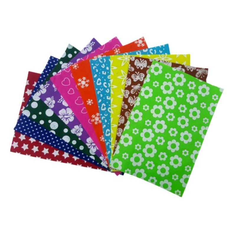 Coli fetru A4 - simplu, 1.5mm, diverse culori, set 10 coli, Colorarte
