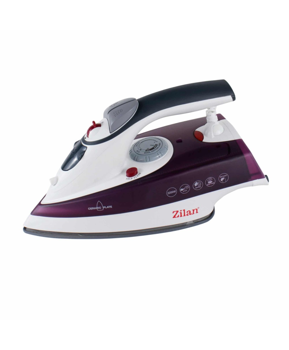 Fier de calcat cu talpa ceramica, putere 2200W, calcare cu aburi, autocuratare / ZLN 8082
