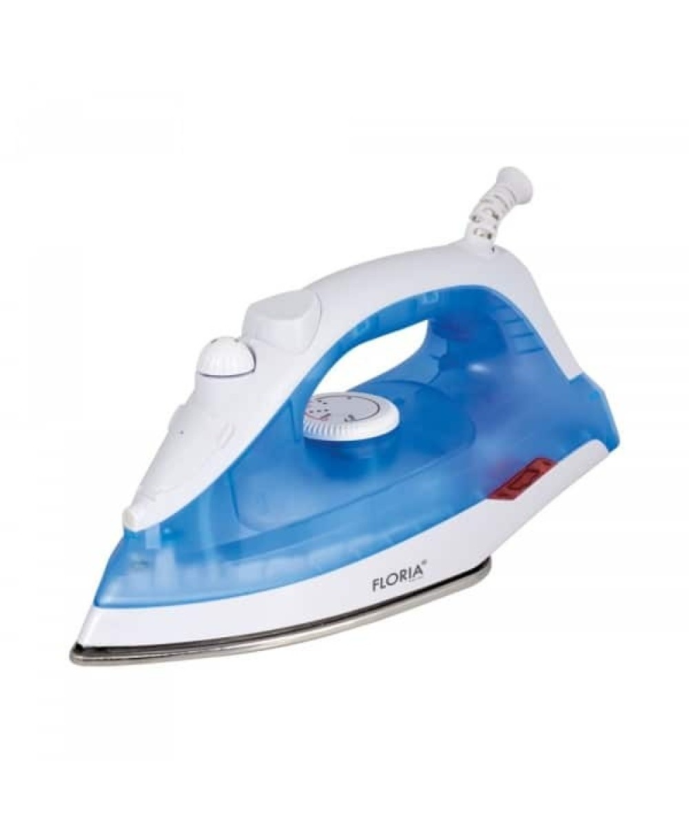 Fier de calcat Floria, putere1600W, talpa ceramica, temperatura reglabila, albastru / ZLN 2892