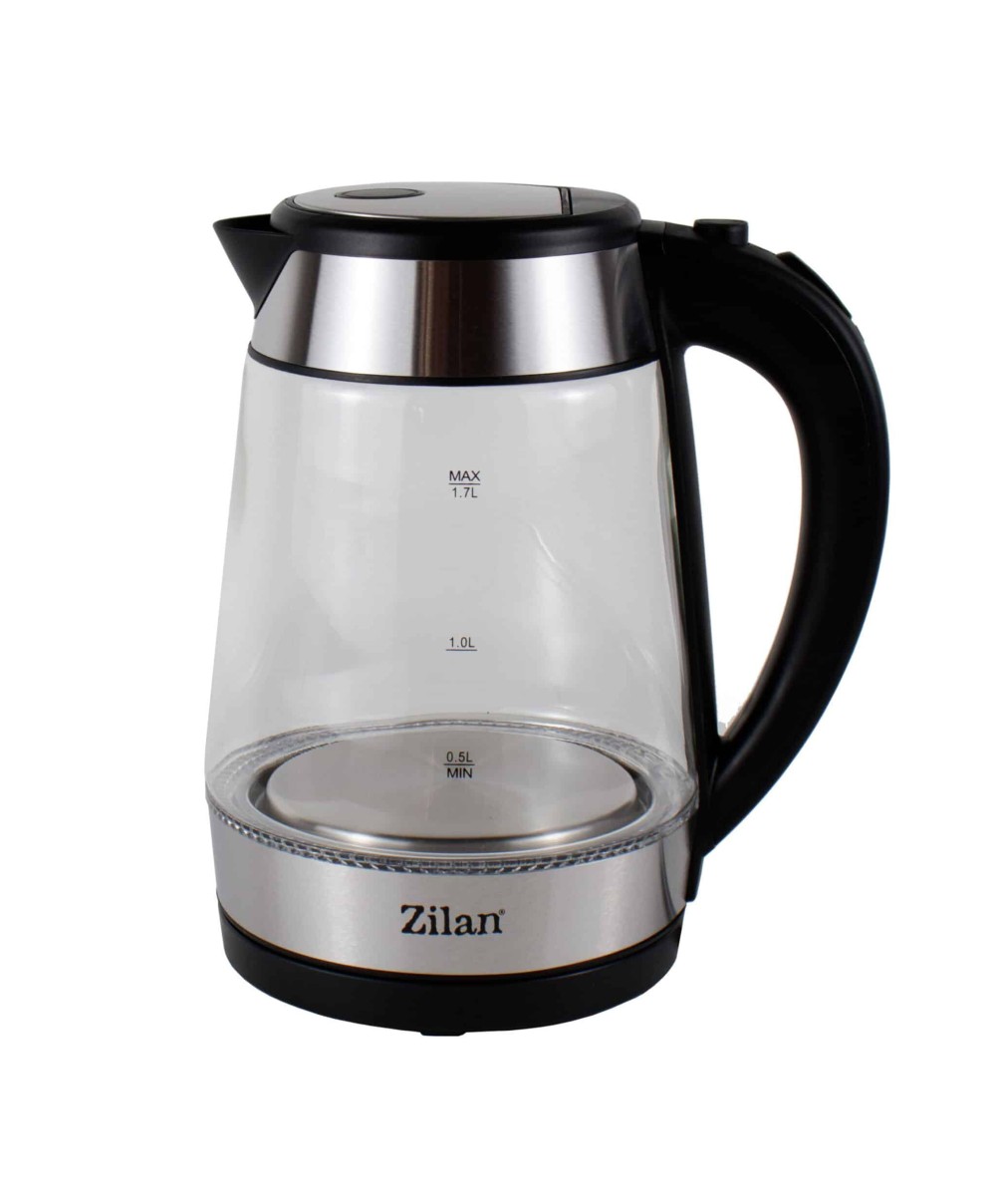 Fierbator electric sticla Zilan cu iluminare LED, 1.7l, 2200W / ZLN 3963