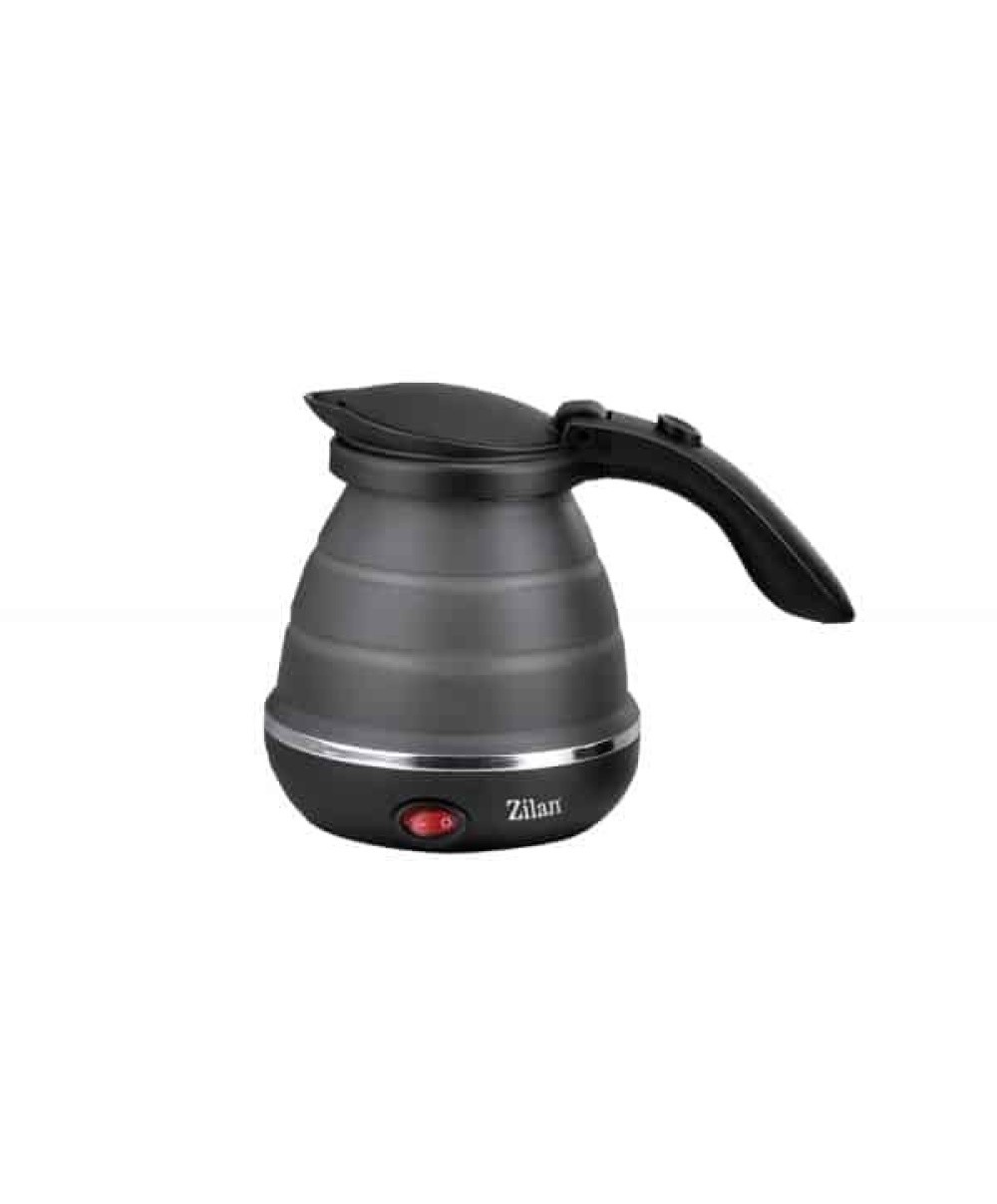 Fierbator pliabil pentru voiaj, putere 750W, capacitate 0.5l, baza din inox si carcasa din silicon durabil ZILAN / ZLN1986