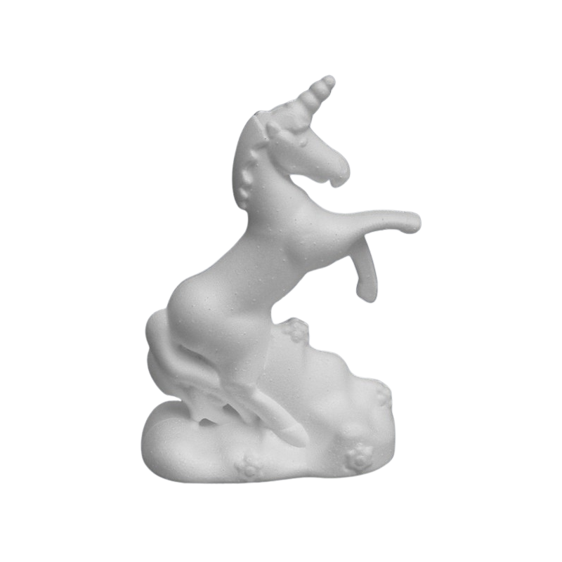 Accesorii creatie - polistiren HD - unicorn, alb, 12x18x7cm, Colorarte 1