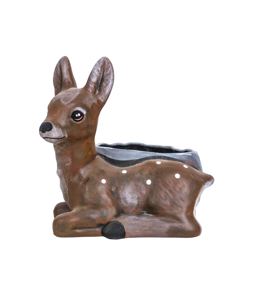 Ghiveci din ceramica, model caprioara, lungime 23cm / EXT 7066