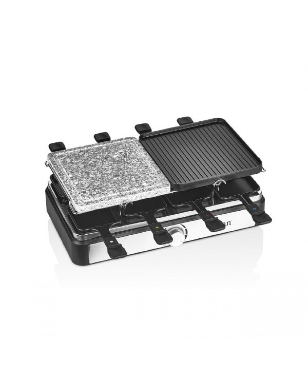 Gratar electric 2 in 1, non stick, putere 1400w, grill de piatra si grill de aluminiu / ZLN 8863