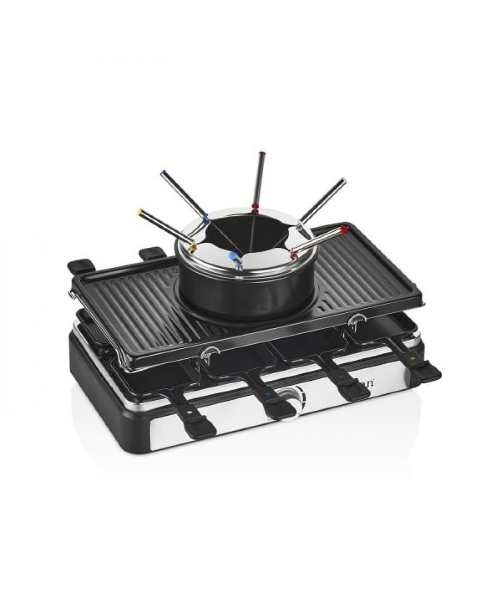 Gratar electric 3 in 1, non stick, putere 1400w, capacitate recipient 1l, elemente de inox, indicator luminos / ZLN 8856