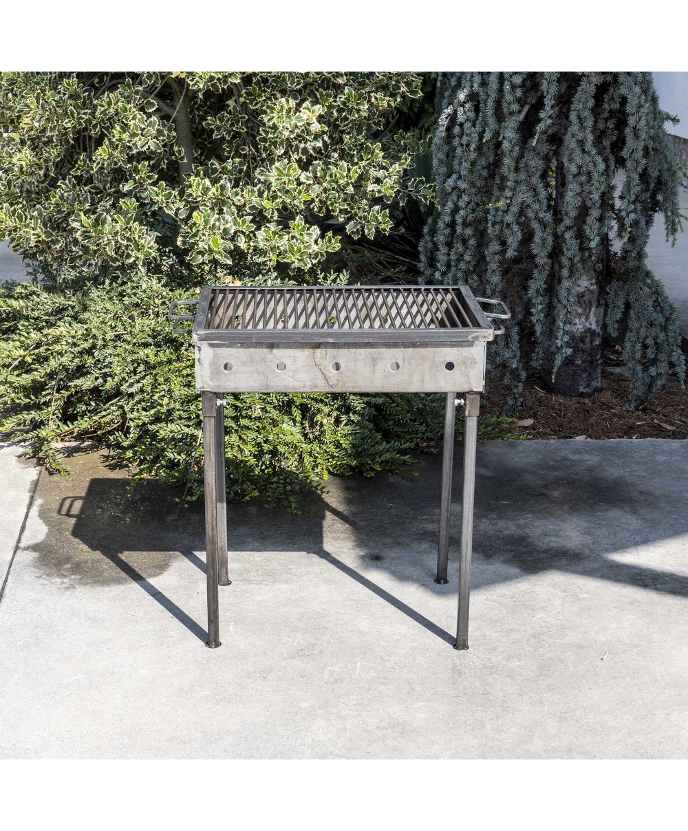 Gratar metalic pe carbuni 50x35 cm, grosime 3 mm / EXT 9910