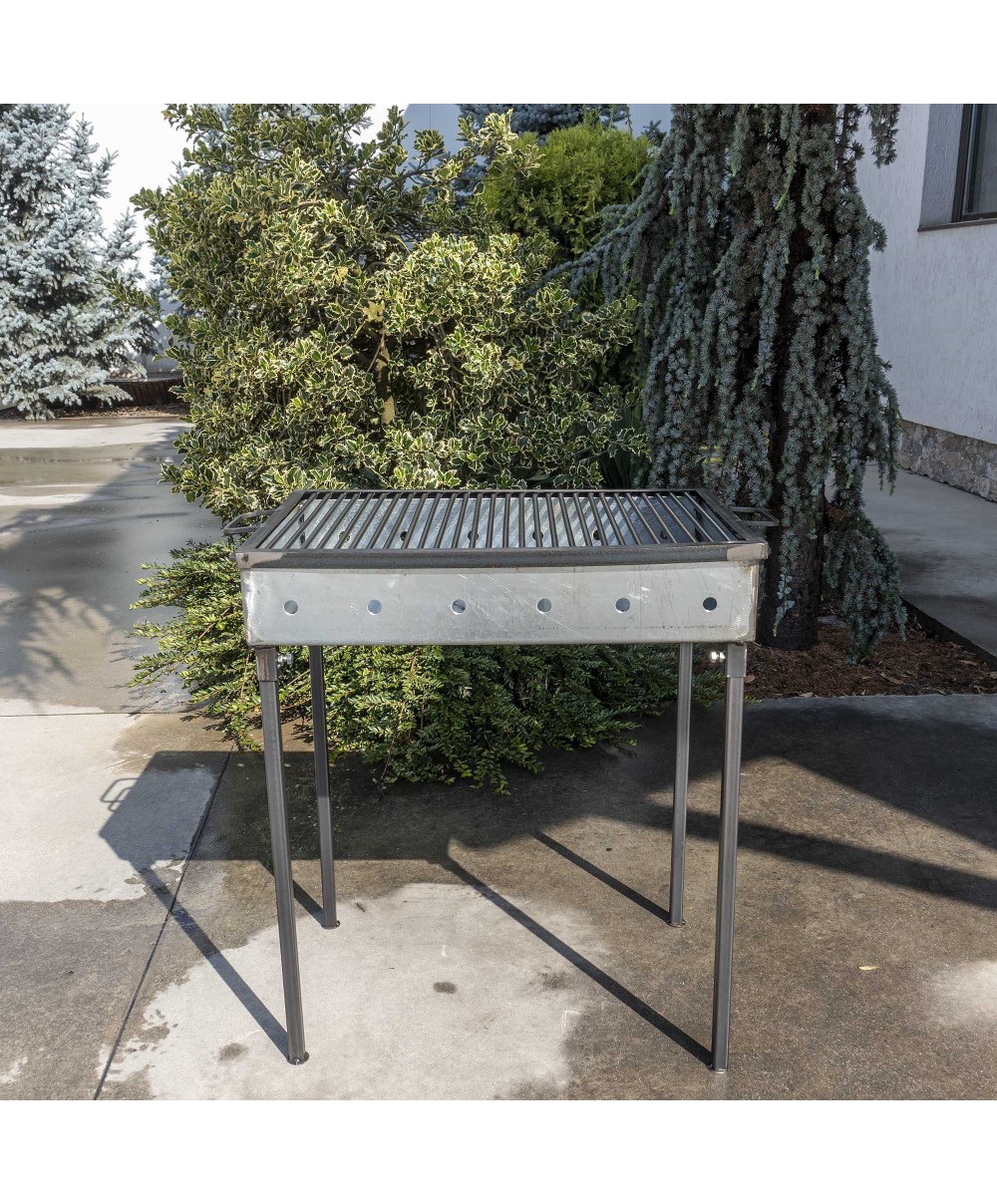 Gratar metalic pe carbuni 60x40 cm, grosime 3mm / EXT 9911