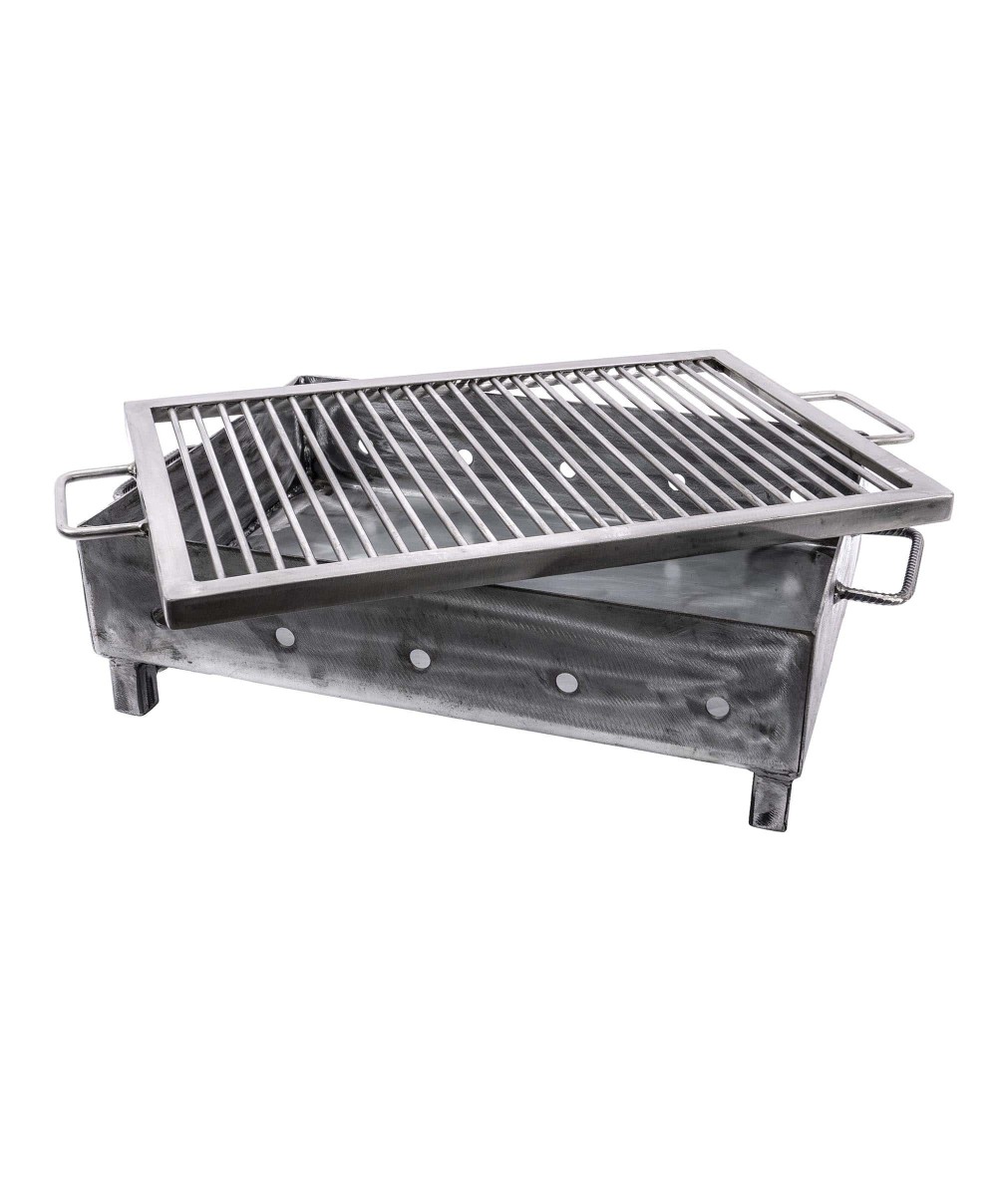 Gratar metalic pe carbuni cu sita din inox 50x35mm / ZTS 5485