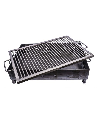 Gratar metalic pe carbuni cu sita din inox 60X40mm / ZTS 5484