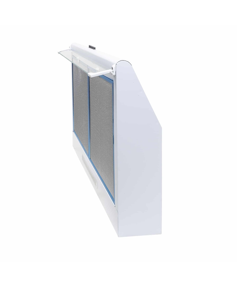 Hota perete, 3 trepte viteza, 2 motoare, 2 x 95w, iluminare led, 16x53x63 cm, alb / ZLN 6201_W
