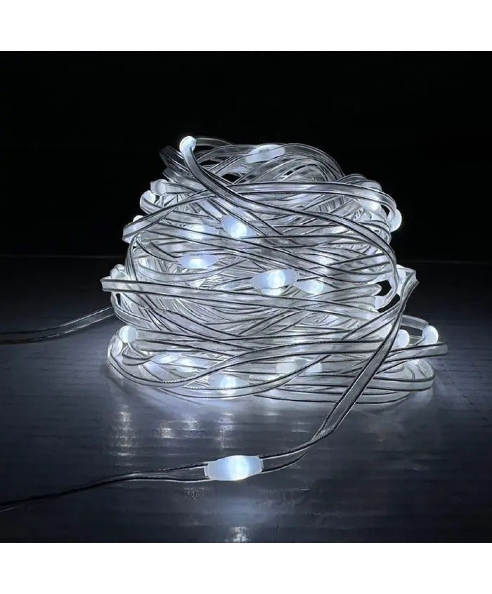 Instalație LED Fairy, 5 V DC, lumină rece 7000K, lungime 20 m, rezistentă la apă, IP65 HOROZ / 080-002-0020