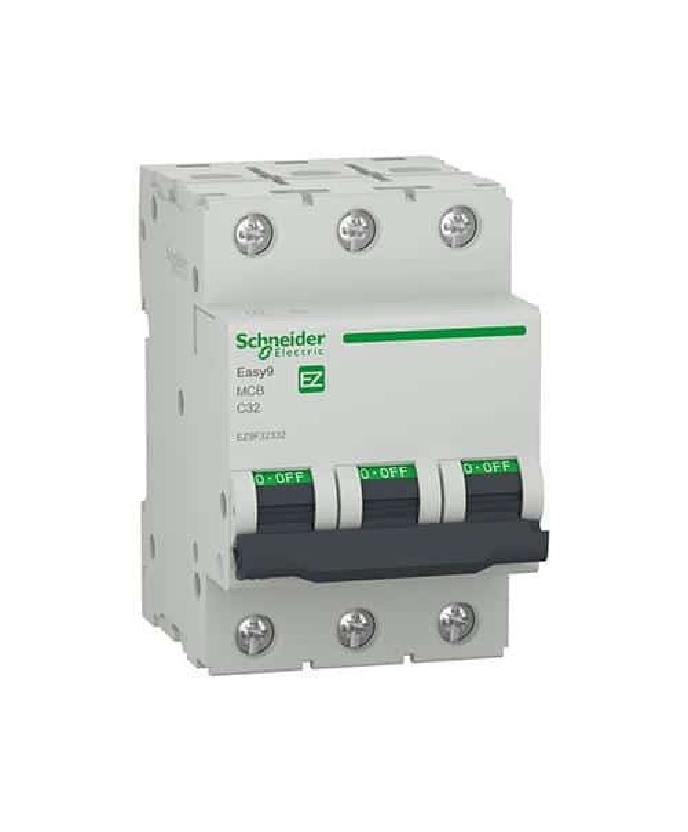 Întrerupător automat, 3P 32A curba C, 4500A, Schneider, alb / EZ9F32332