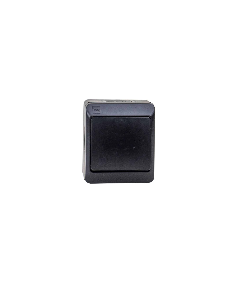 Intrerupator cap scara HERMES, negru 10A/250V, IP44 / ELPL-0331-09