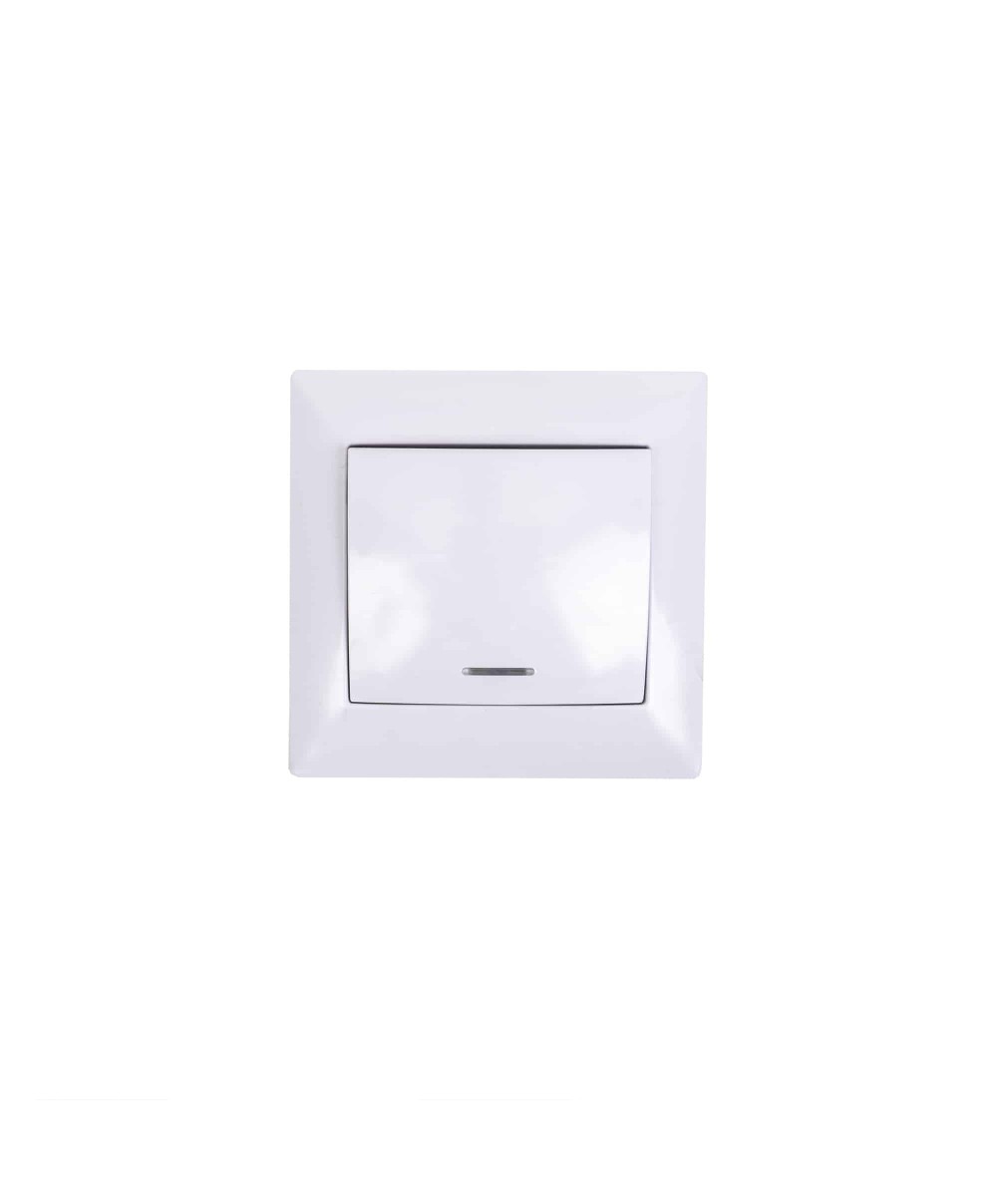 Intrerupator simplu cu led, 10A, 250V Z-TOOLS / ZTS9048