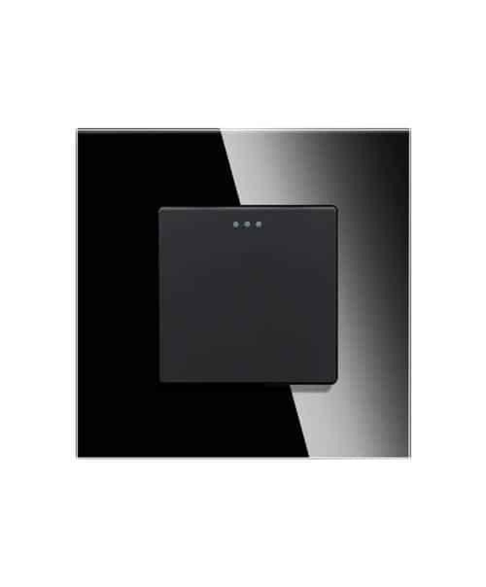 Întrerupător simplu mecanic, LXD, negru / LXD-MP001GF-B