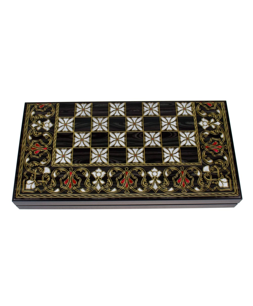 Joc de table din lemn lacuit 50x50 cm, antep / 987-7