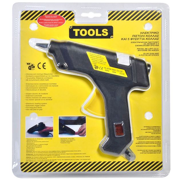 Pistol de Lipit  Termic Negru 60W +  5 Baghete 2