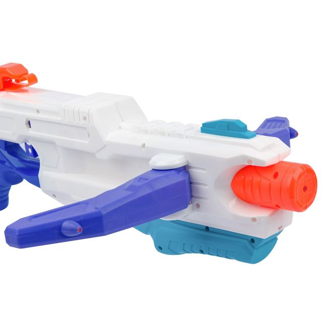 Pistol de Apa din Plastic Alb cu 3 Tevi 59cm 2