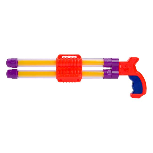 Pistol de Apa din Plastic Tub Transparent cu 2 Tevi 38cm 2