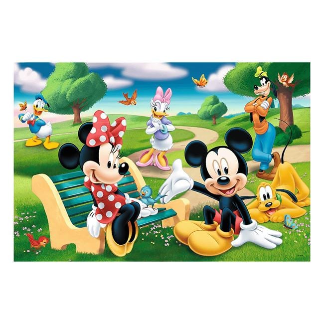 Puzzle Minnie Mouse & Mickey Mouse Prietenii in Parc (24 de piese) - Trefl 2