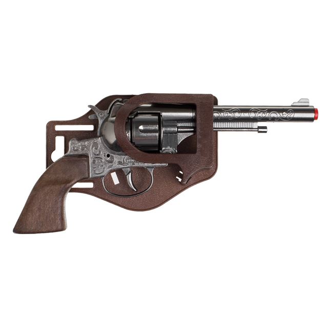 Pistol Revolver Cowboy cu Capse (12 gloante) 3