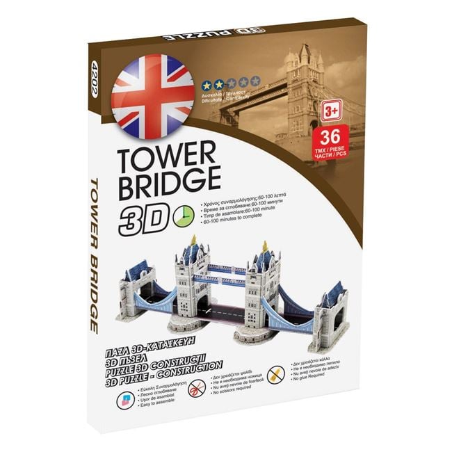 Puzzle - Constructie 3D Pod Londra 36 piese 2