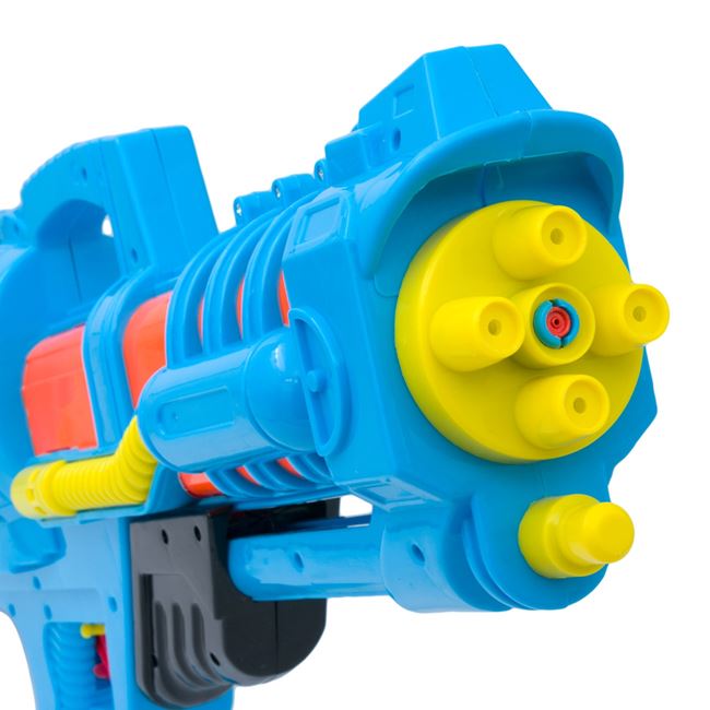 Pistol de Apa din Plastic Negru Turcoaz 65cm 2
