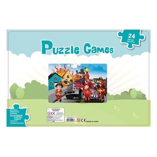 Puzzle Vehicul Pompieri & Pompieri (24 de piese) 2