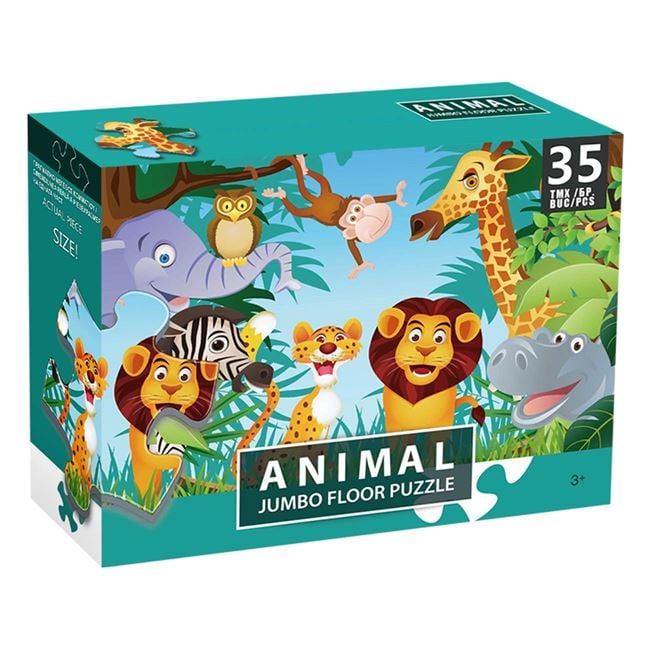 Puzzle Animale din Jungla (35 de piese Jumbo) 2