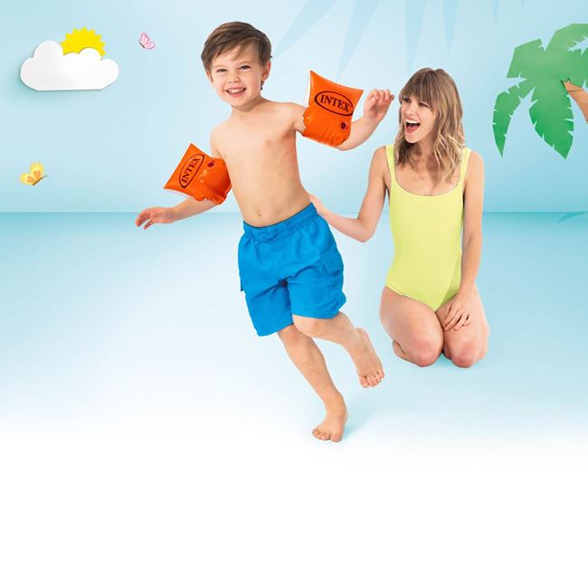 Aripioare Gonflabile Portocalii Intex (3-6 Ani/18-30kg) - Intex 2