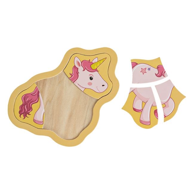 Puzzle din Lemn Unicorn (5 piese) 12x15cm 2