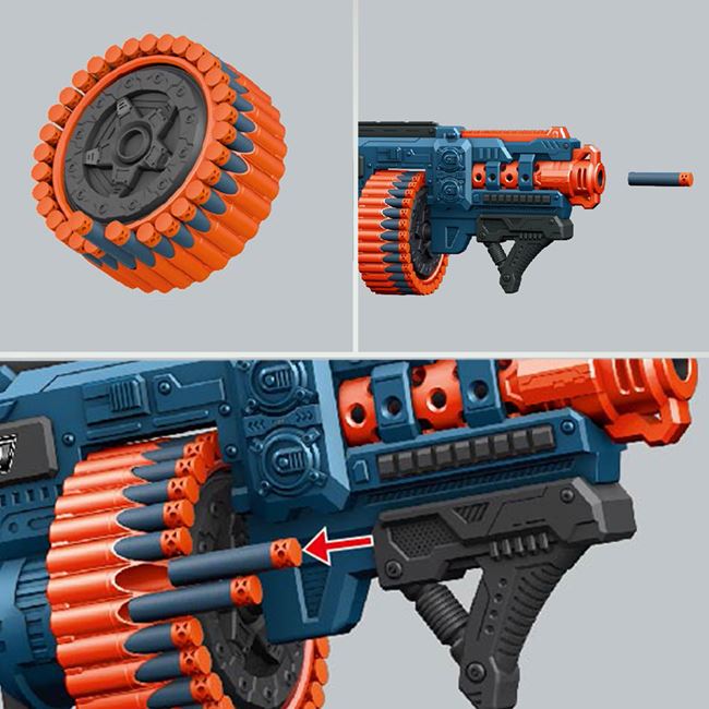 Arma Shooter Bleu-Portocalie cu 48 de Gloante 3