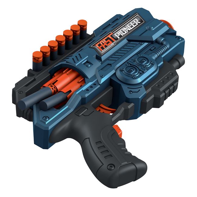 Mitraliera Shooter Albastra Portocalie & 36 de Sageti Foam 2