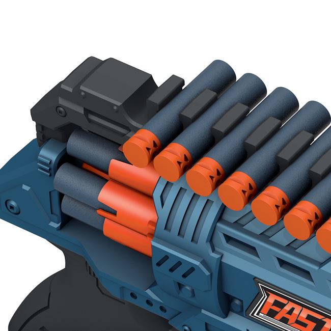 Mitraliera Shooter Albastra Portocalie & 36 de Sageti Foam 3