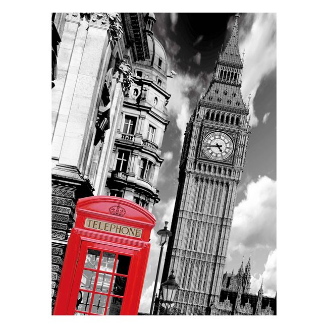 Puzzle Big Ben Cabina Telefon Rosie (500 de piese) 2