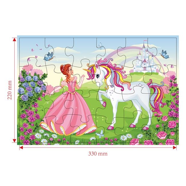 Puzzle Printesa Unicorn Castel (24 de Piese) 2