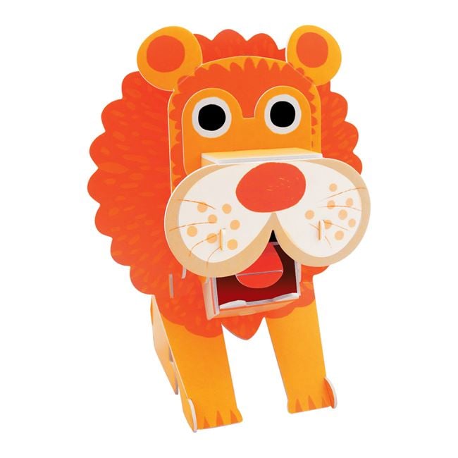 Puzzle - Constructie 3D Leu cu Miscare (11 piese) 2