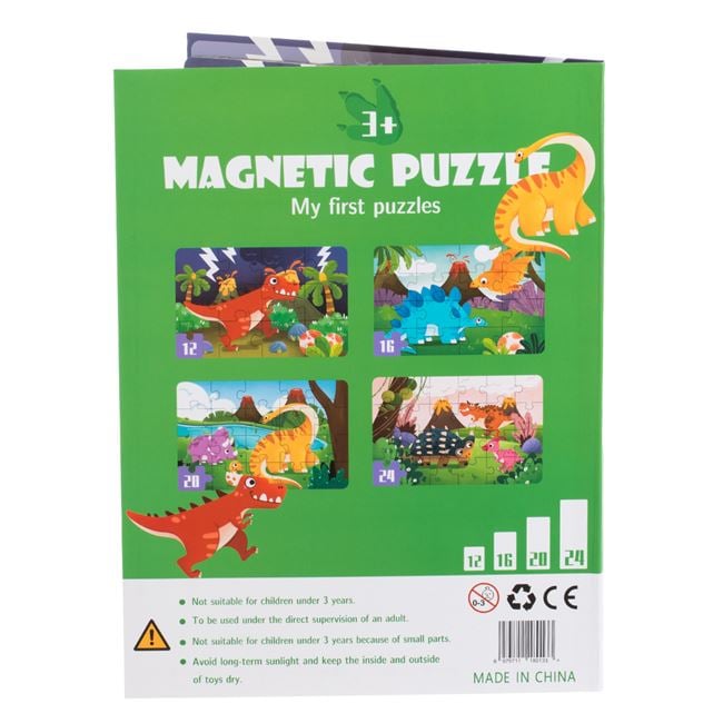 Puzzle Magnetic cu 4 Imagini Dinozauri 3