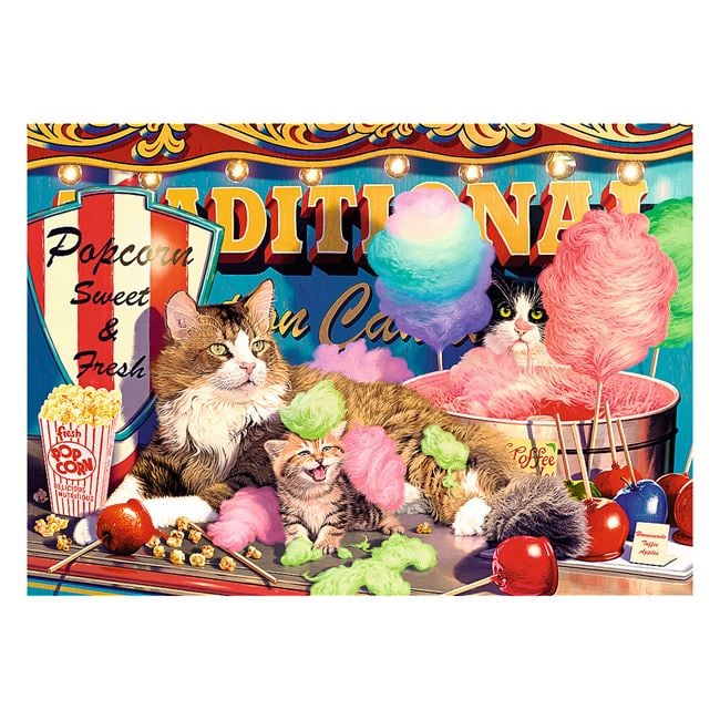 Puzzle cu 2 Imagini Caini Pisici cu Dulciuri (2x500 de piese) - Trefl 3