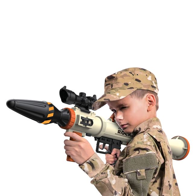 Jucarie Arma tip Bazooka cu Lumina Sunete & Accesorii 3