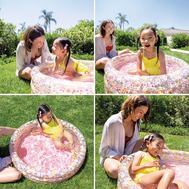 Piscina Rotunda cu Model Floral pentru Copii Ø86x25cm - Intex 3