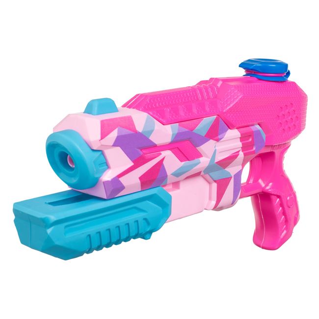 Pistol de Apa de Plastic Fucsia Turcoaz Graffiti 30cm 2