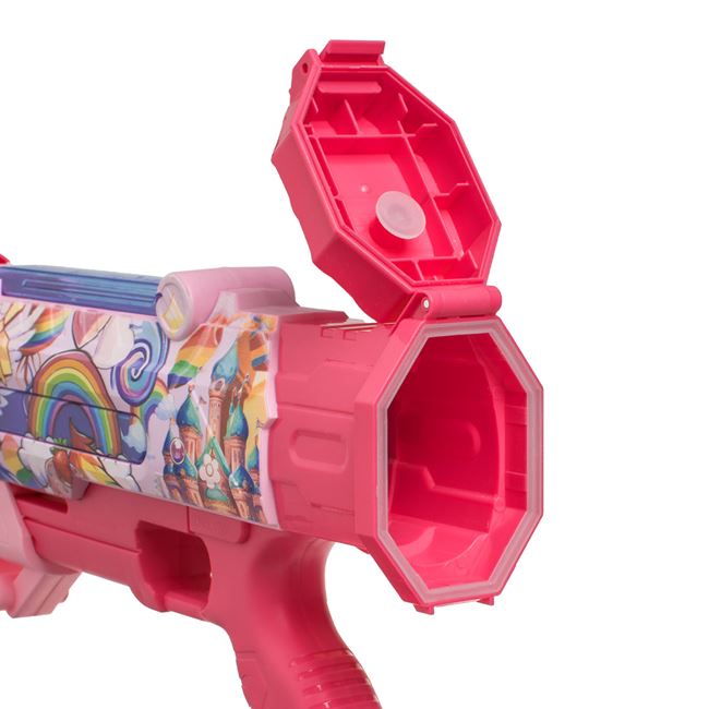 Pistol de Apa din Plastic Fucsia Rainbow Unicorn 36cm 3