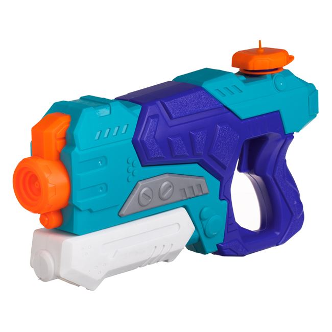 Pistol de Apa din Plastic Albastru Turcoaz 28cm 2